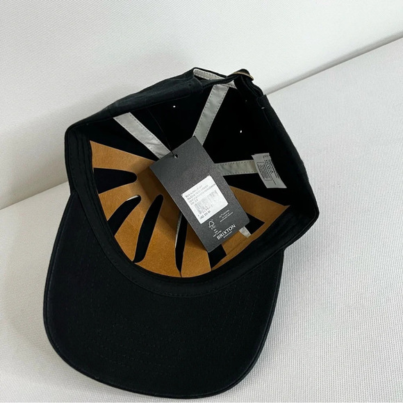 Brixton Alpha Cap Hat Black White Vintage Wash Adjustable Unisex One Size - Picture 4 of 7